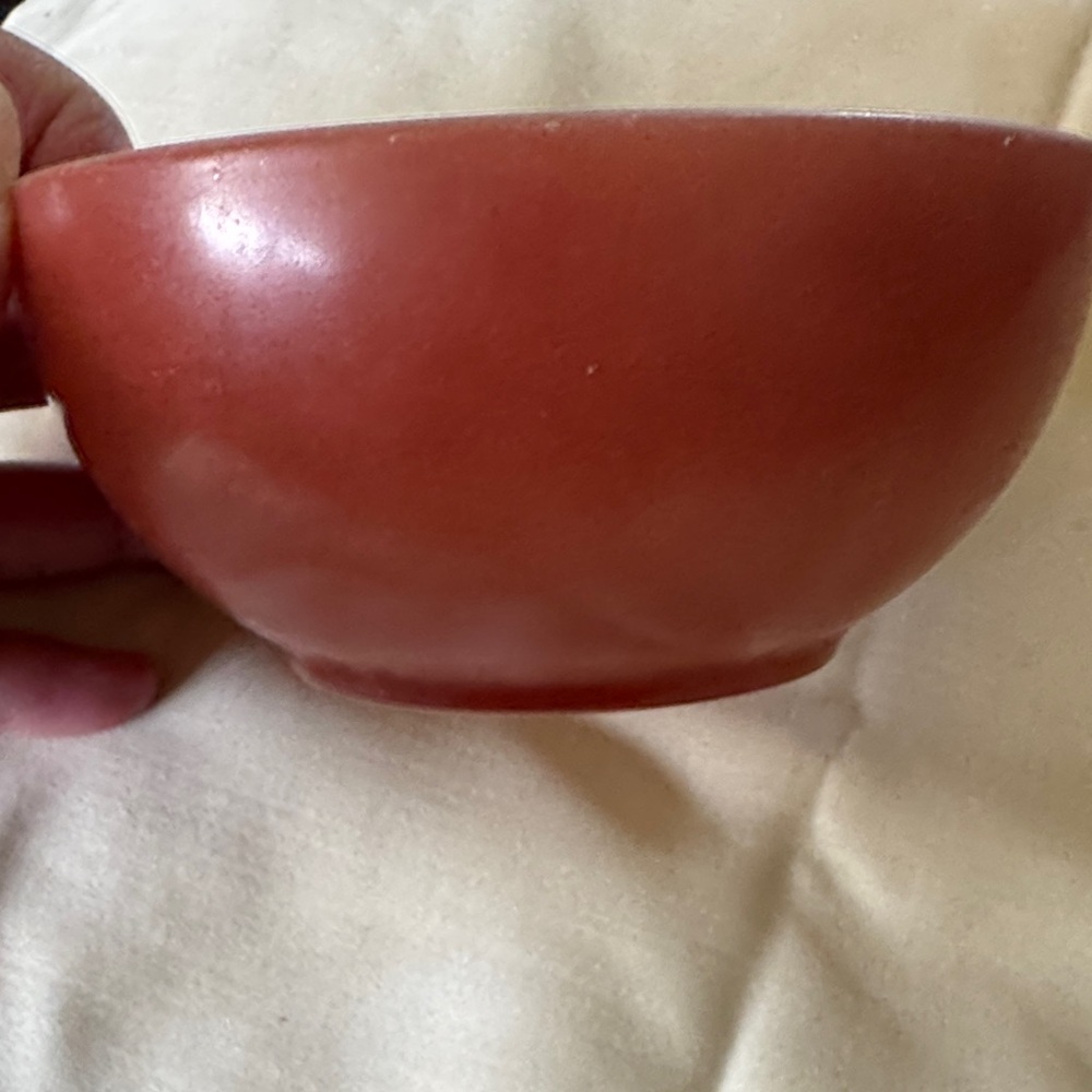 Vintage Fire King chili bowl